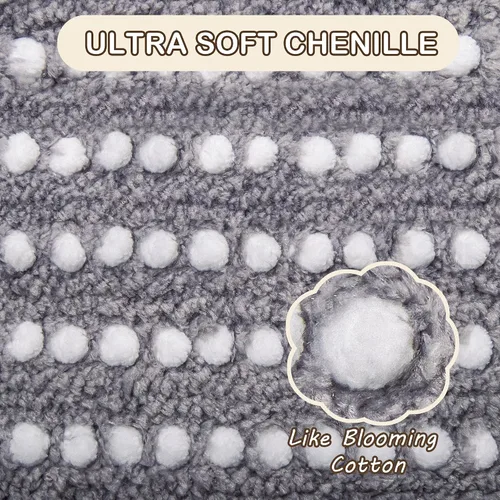 Vista 3 de Tyrot Alfombras de baño ultra absorbentes, 17 x 24 pulgadas, suaves y afelpadas, tapetes de baño para baño, antideslizante, respaldo de caucho