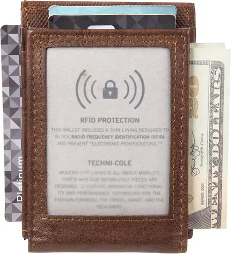 Vista 2 de Kenneth Cole REACTION Cartera con bolsillo frontal RFID para hombre