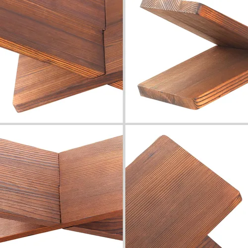 Vista 5 de Soporte de madera maciza en forma de X para libro titular de exhibición Soporte para libros de Soporte para libros, libro abierto Holde