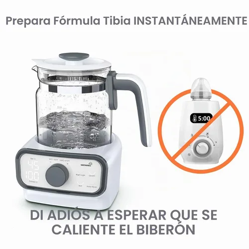 Vista 9 de GROWNSY Calentador de agua y calentador instantáneo para bebés