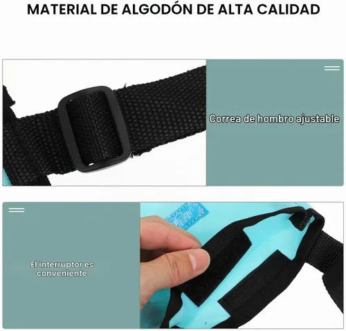 Vista 4 de Healifty Bolsa de drenaje de enfermería portátil con correa ajustable para pacientes ancianos, bolsa de almacenamiento de orina de 50.7 fl oz