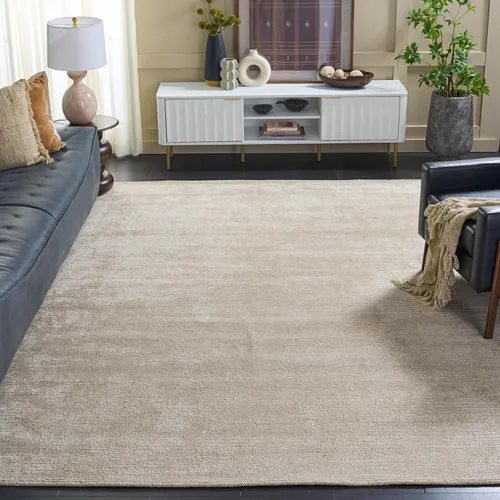 Vista 15 de SAFAVIEH Himalaya Collection - Alfombra de pasillo, 2 pies 3 pulgadas x 6 pies, beige, hecha a mano de lana y viscosa, ideal para zonas de alto