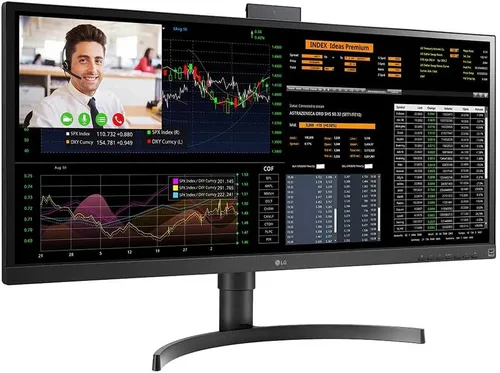 Vista 4 de LG 34CN650N-6N 34" UltraWide FHD All-in-One Thin Client (2560 x 1080) con pantalla IPS, procesador Intel® Celeron J4105 de cuatro núcleos, USB