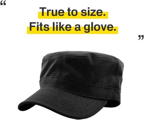 Vista 2 de Cadet Army - Gorra de estilo militar básico diario (ahora con la versión de bolsillo Stash)