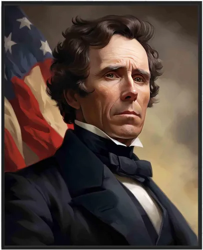 Vista 22 de Abraham Lincoln - Póster impreso artístico, retrato presidencial oficial, decoración de pared, colección de galería de arte del presidente, pintura