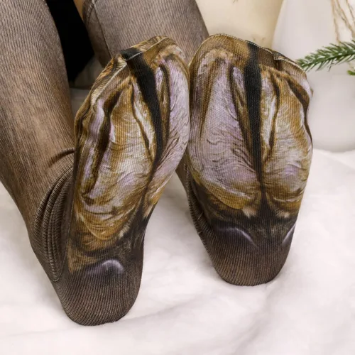 Vista 5 de White Elephant Gifts for Adults Funny Animal Paw Socks Gag Gifts Christmas Stocking Stuffers for Men Women Him Teens