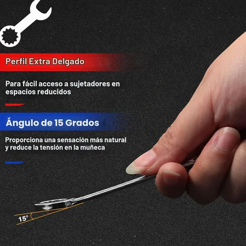Vista 3 de SPEEDWOX Juego de llaves pequeñas de 4 mm-11 mm y 5/32 "-7/16" juego