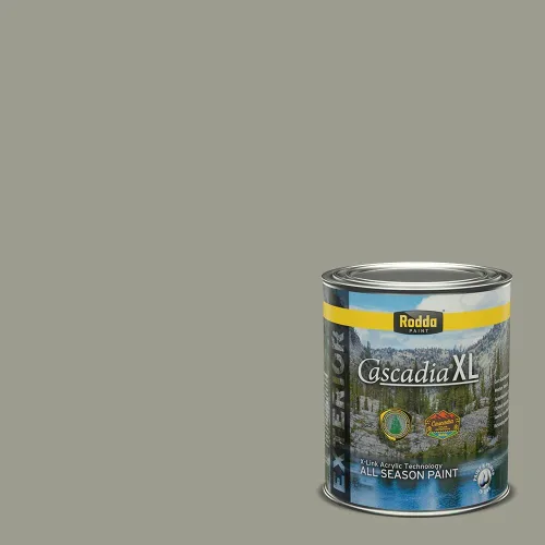 Vista 160 de Rodda Paint CASCADIA XL - Pintura e imprimación satinada para exteriores en uno, cuarto de galón, azul Madonna