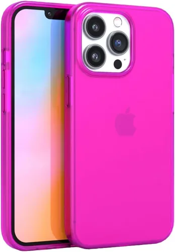Vista 16 de FELONY CASE - Funda protectora transparente azul neón para iPhone 14 Pro Max TPU and Polycarbonate Shock-Absorbing Bright Cover - Crack Proof with