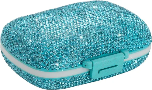 Vista 22 de Organizador de píldoras de medicina Pastillero de viaje para bolso Pastillero portátil Pequeño contenedor de píldoras Lindo estuche de píldoras