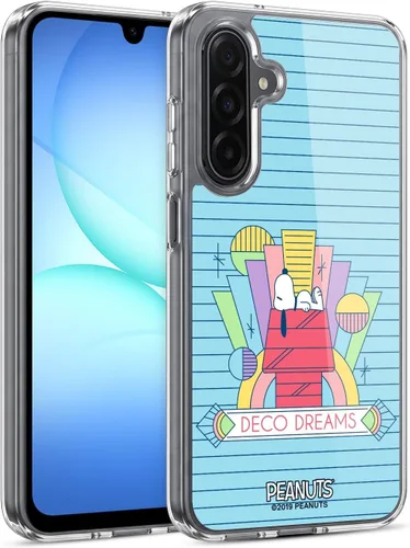 Vista 261 de Head Case Designs Snoopy Deco Dreams - Funda de gel con licencia oficial de Peanuts Blue Pattern [protección de grado militar] compatible con Google