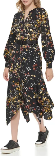 Vista 3 de Karl Lagerfeld Paris Vestido deportivo de manga larga para mujer