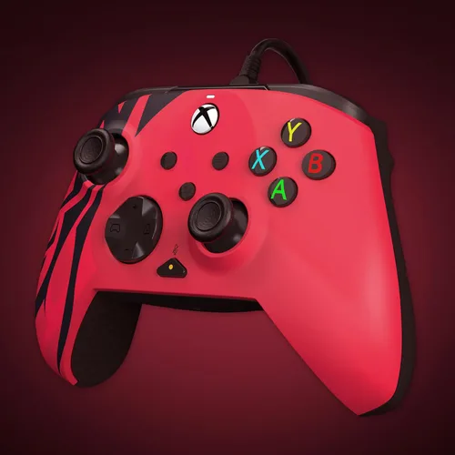Vista 9 de PDP Gaming Xbox Series X S Red Bundle: REMATCH Wired Gamepad Controller & AIRLITE Wired Headset with Mic, Licensed Xbox One Gamepad, Customizable