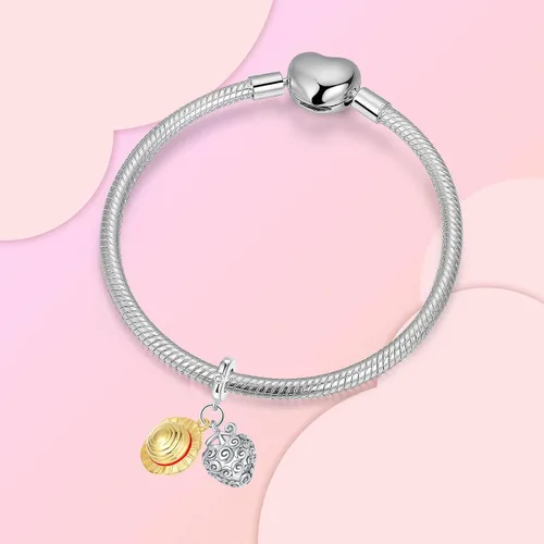 Vista 189 de Dije de girasol con diseño de estrella y luna y elefante para pulsera, collar de plata de ley 925, dijes de corazón de amor para mujer, regalo