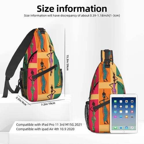 Vista 2 de NiuKom Mochila cruzada para el pecho, bolsa cruzada para el hombro, gimnasio, ciclismo, viajes, senderismo, para mujeres y hombres, Mujeres