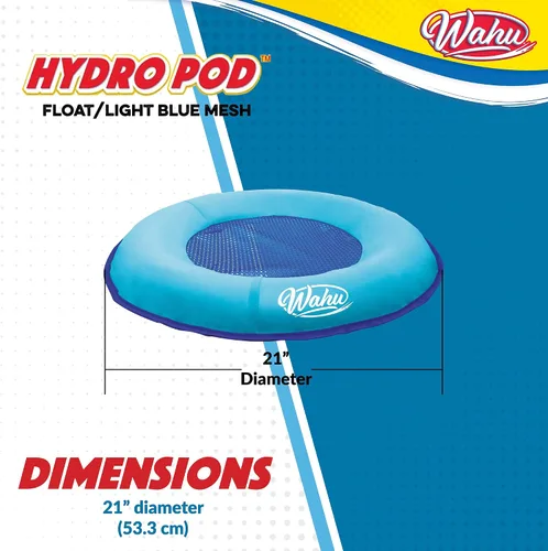 Vista 9 de Wahu Hydro Pod - Flotador versátil de piscina con bolsa de transporte, flotador de piscina portátil redondo de 21 pulgadas para adultos y niños a