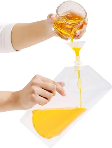 Vista 3 de OHMAXHO - Bolsas de alcohol para licor, bolsas reutilizables para bebidas para adultos, botellas de alcohol, bolsas de plástico ocultables