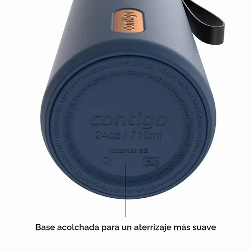 Vista 5 de Contigo DualSip - Botella de agua de acero inoxidable con aislamiento al Abismo Bronce