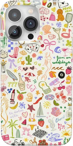 Vista 148 de Casely Funda para iPhone 14 Pro Max All Boo'd Up Fantasma púrpura Compatible con MagSafe Diseño clásico ultrafino