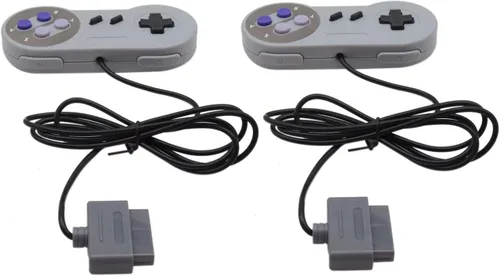 Vista 7 de NGHTMRE Paquete de 2 almohadillas de repuesto para mando a distancia premium para Nintendo SNES System Console Replacement Controller 6FT SNS-005