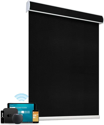 Vista 25 de SmartWings Persianas enrollables con cable duro PoE 100% opacas, muestra de tela
