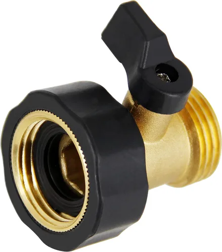 Vista 4 de Lifynste Conector de manguera de jardín de válvula de cierre de latón resistente, 2