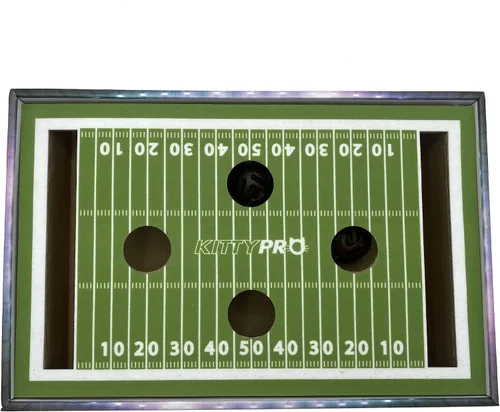 Vista 7 de NFL Ravens - Rascador de fieltro para gatos, juguete para gatos con bolas de cascabel Baltimore Ravens