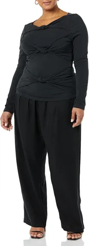 Vista 3 de TEREA Top frontal anudado de prímula para mujer