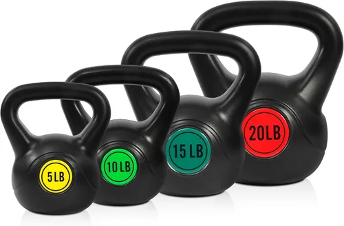 Vista 9 de Fitvids Juego de pesas rusas para entrenamiento de fuerza, pesas rusas