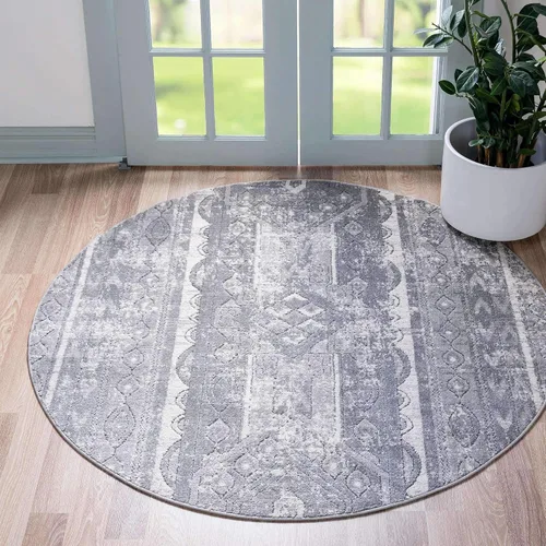 Vista 14 de Unique Loom Portland Collection - Alfombra de área (2 pies 2 pulgadas x 3 pies 1 pulgada, rectangular, marfil / gris)