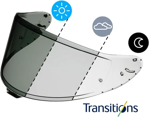 Vista 2 de Shoei CWR-F2 Transitions Pinlock Ready - Protector facial para casco de motocicleta