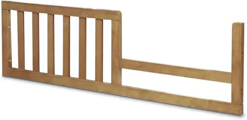 Vista 2 de Riel de seguridad para camas pequeñas Sorelle Convertible Cunas – Riel de madera maciza para conversión de cuna convertible a cama infantil – Riel