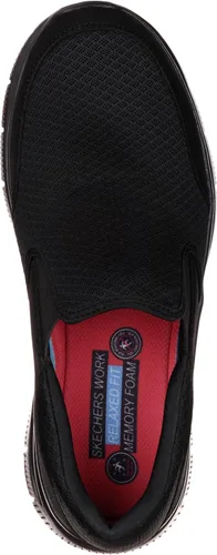 Vista 2 de Skechers Zapatos Mcallen antideslizantes Flex Advantage para hombre Negro