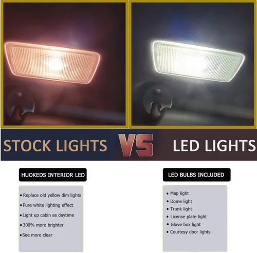 Vista 2 de 12 piezas Luces LED Interiores Silverado de Repuesto para Chevy Silverado 1999 2000 2001 2002 2003 2004 2005 2006 Paquete de Bombillas LED