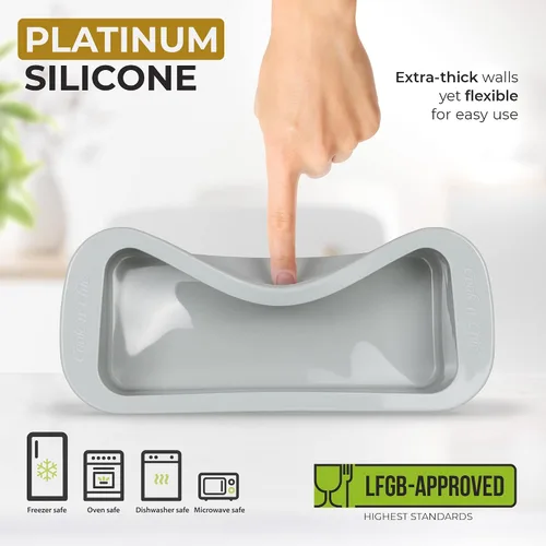 Vista 3 de Cook'n'Chic - Molde de silicona antiadherente para horno, molde profesional para hornear pasteles, panes, apto para microondas, lavavajillas