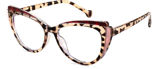 Vista 9 de FEISEDY Gafas de bloqueo de luz azul ojo de gato falso nerd transparente gafas de computadora TR marco de moda B0040