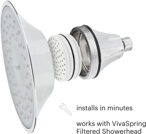 Vista 6 de VivaSpring FF-15 Cartucho de repuesto para ducha filtrada para una piel y cabello más suaves Filtro de 6 meses filtración certificada