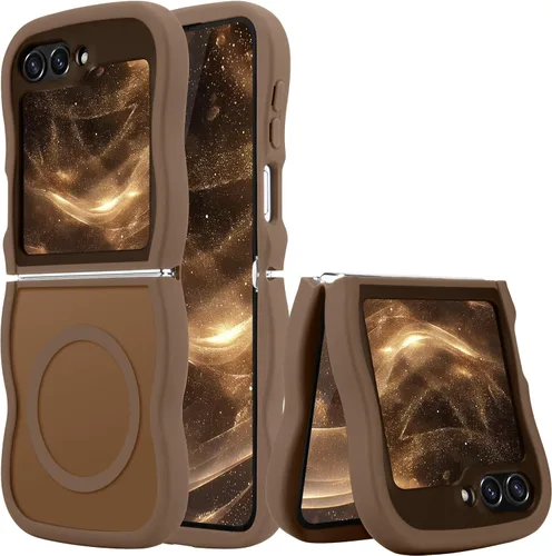 Vista 56 de Pepmune for Samsung Galaxy S25 Plus/S24 Plus Case Wave Frame, Desert Gold Dorado Desierto