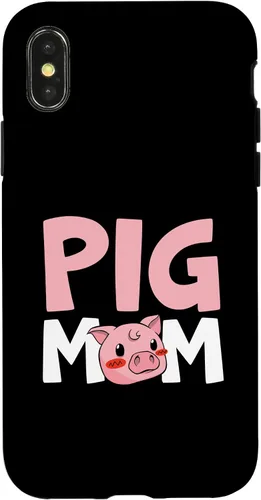 Vista 4 de Funda para iPhone 14 Pig Mom Pig Whisperer Piggy Pig Lover Día de la Madre