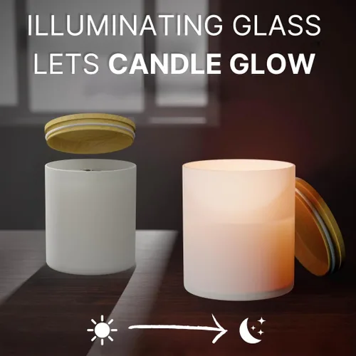 Vista 7 de Tarros de 7 onzas – Tarros de velas vacíos para hacer velas – Tarro de vela a granel – Tapas de tarros de vela de vidrio – Recipientes de velas