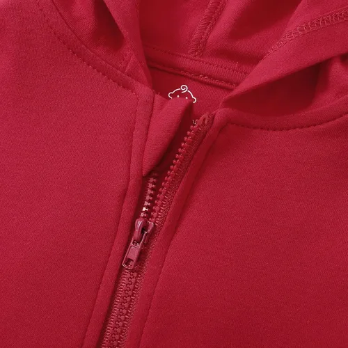 Vista 2 de ROMPERINBOX Sudadera con capucha para bebé y niña, con cremallera completa, ligera, delgada, abrigo, sudaderas de 0 a 24 meses