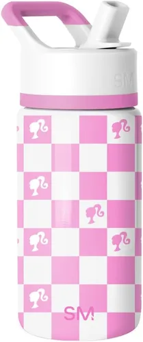 Vista 67 de Simple Modern Kids Summit - Botella de agua con tapa con pajilla, vaso de acero inoxidable de 14 onzas con aislamiento para niñas, para la escuela