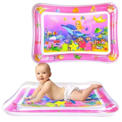 Vista 2 de ZHUYNXIR Alfombras de juego acuáticas para la hora del estómago, alfombrillas para la hora del estómago, alfombrilla de agua para bebé para niños