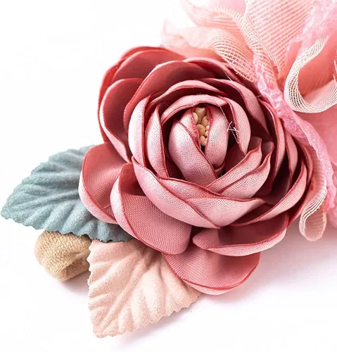 Vista 6 de Vestido tutú de princesa para niñas pequeñas con diadema de flores vestidos de boda juego de traje de cumpleaños para sesión de fotos 1-5T