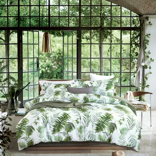 Vista 11 de MILDLY Juego de funda nórdica floral de mármol azul y verde acuarela 3