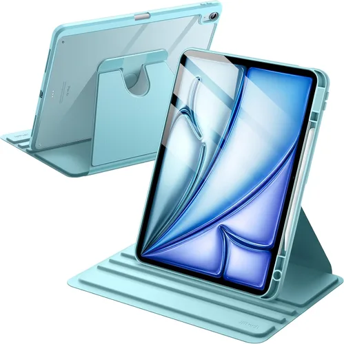 Vista 12 de JETech Funda giratoria de 360° para iPad Air de 13" M4/M3/M2, color morado Púrpura