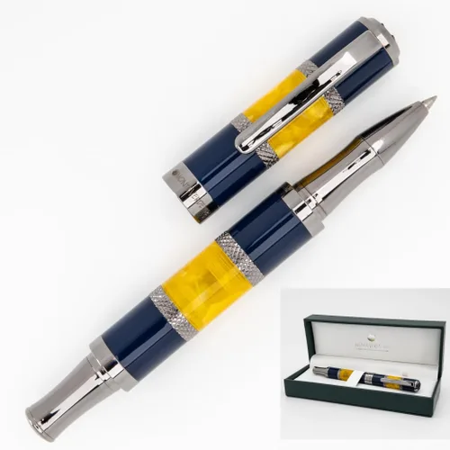 Vista 2 de Monteverde USA Regatta Sport - Bolígrafo de punta redonda de carbono completo, negro – Instrumento de escritura de lujo, recargable con repuestos
