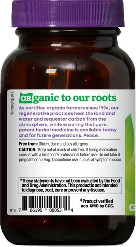 Vista 4 de Oregon's Wild Harvest Saw Palmetto Organic Capsules, 90 cápsulas vegetarianas, 1170 mg