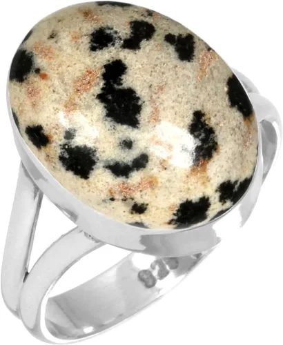 Vista 47 de Anillo hecho a mano de plata de ley 925 genuina grueso con piedras preciosas naturales ágata, cuarzo rosa, lapislázuli, ámbar ovalado, joyería