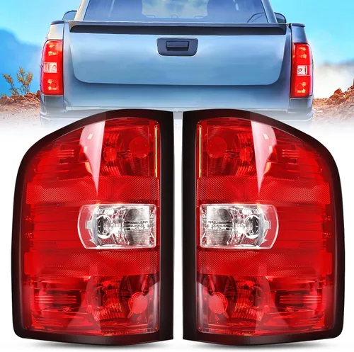 Vista 6 de Nilight Conjunto de faros para 2007 2008 2009 2010 2011 2012 2013 Silverado 1500 2007-2014 Silverado 2500HD 3500HD Faros de repuesto Carcasa negra